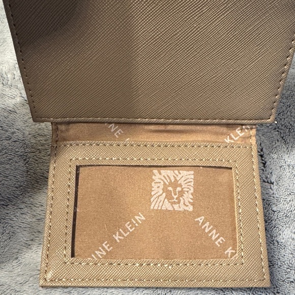 Anne Klein Saffiano Mini Wallet - Tan - New/Factory Plastic - Picture 6 of 8